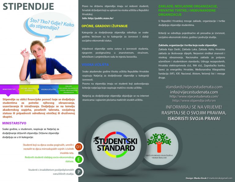 Stipendije - letak
