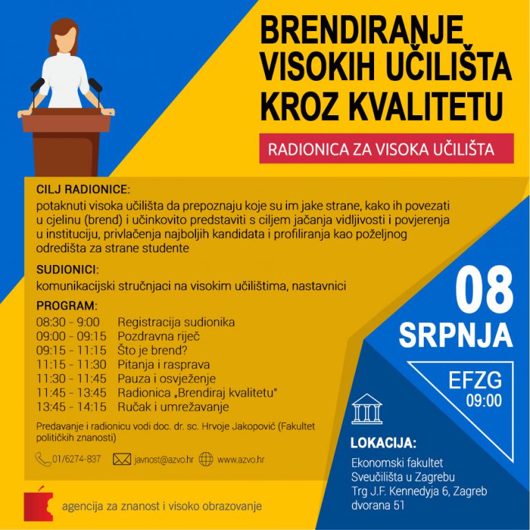 Brendiranje visokih učilišta letak