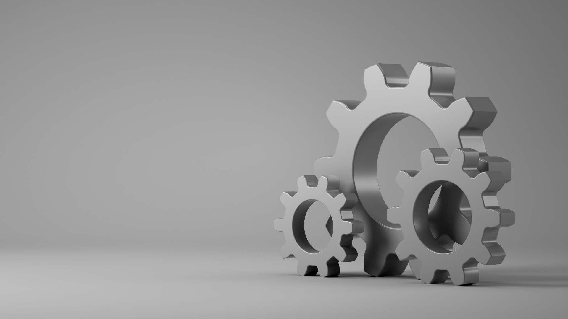 Ilustracija tri zupčanika